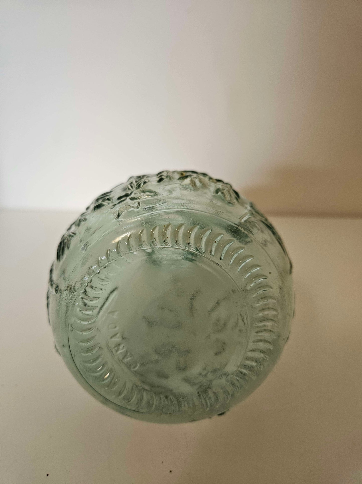 Sea Green Glass With Branch Design