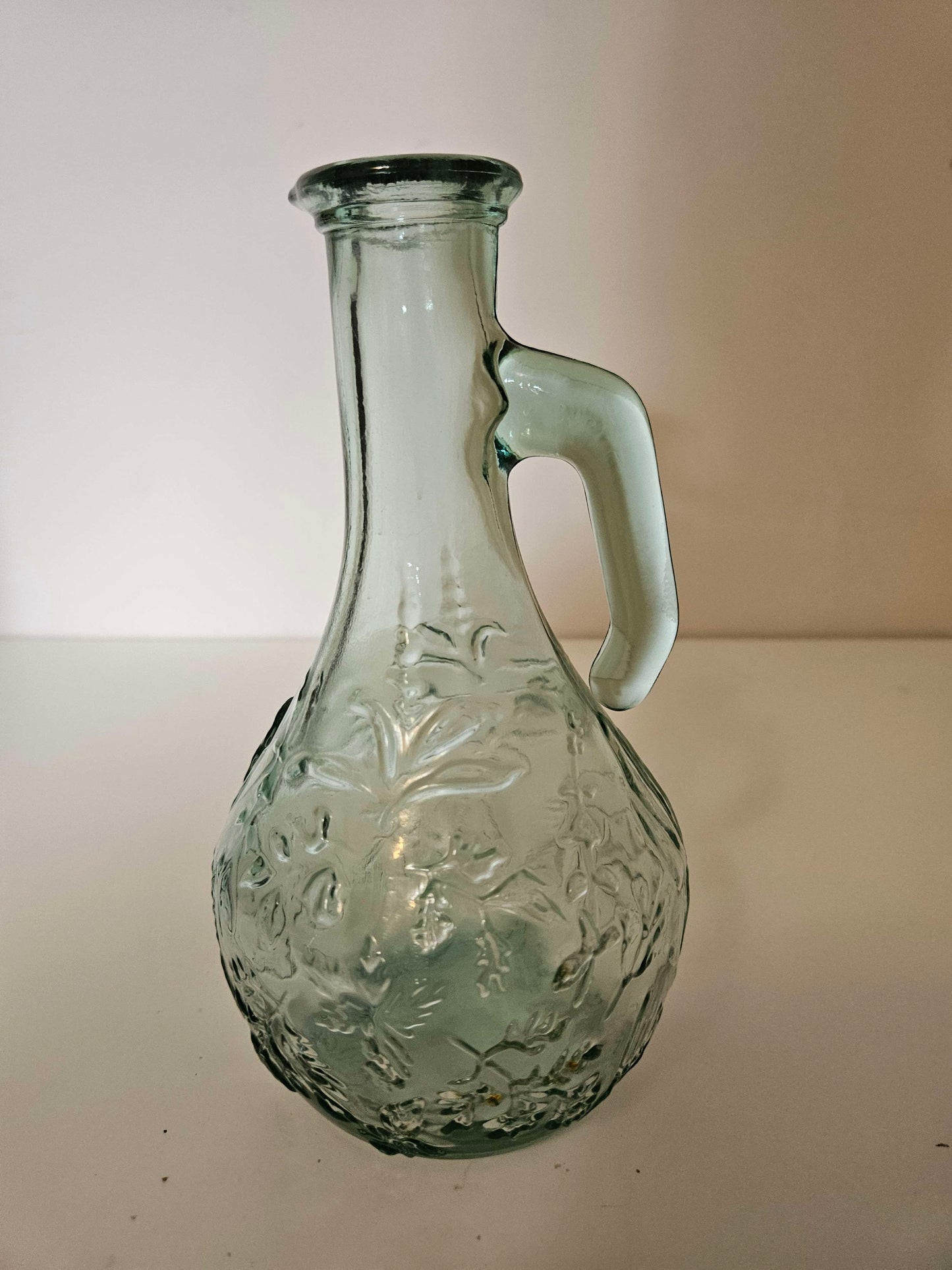 Sea Green Glass With Branch Design