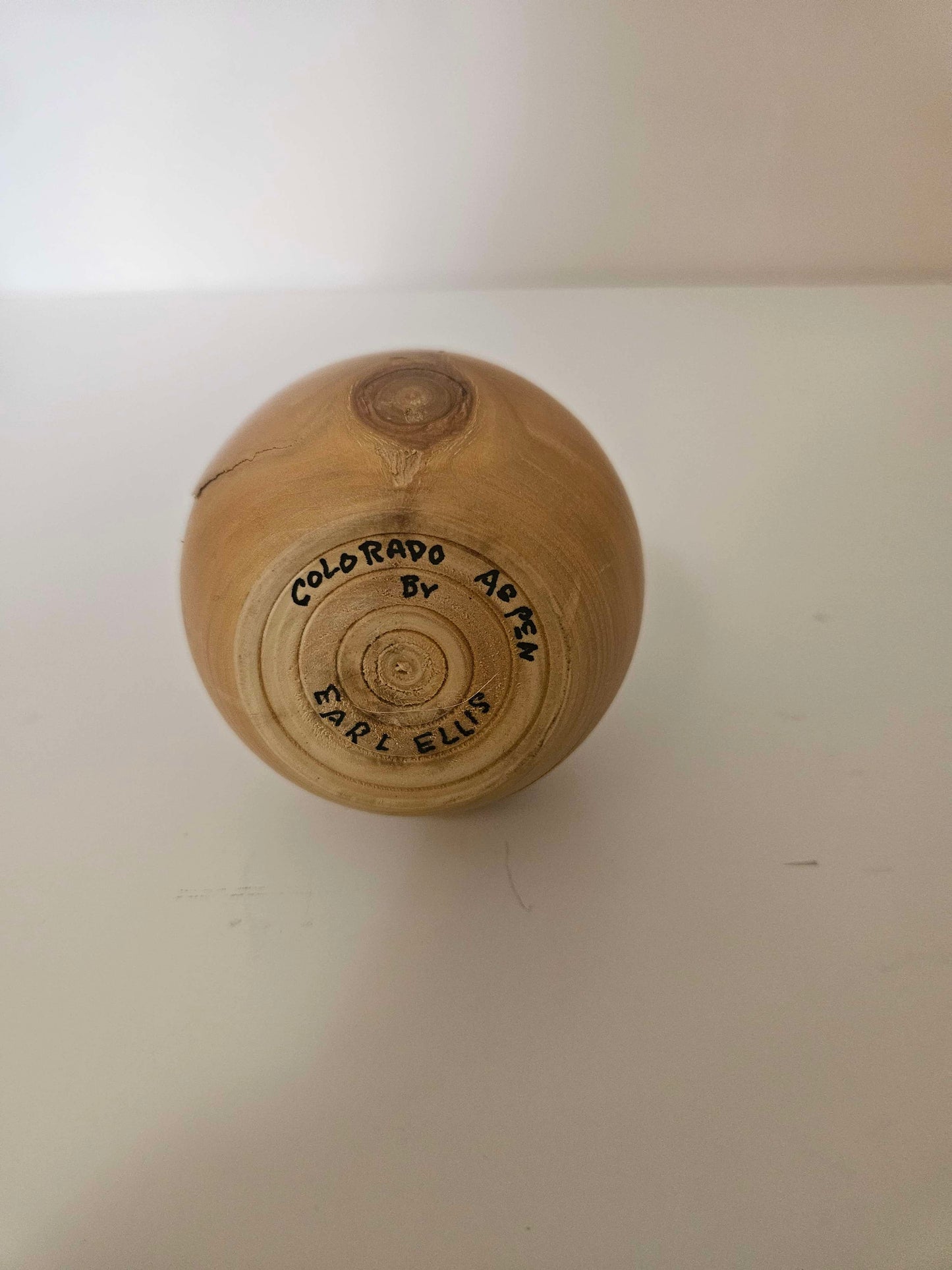 Wooden Vase From Colorado