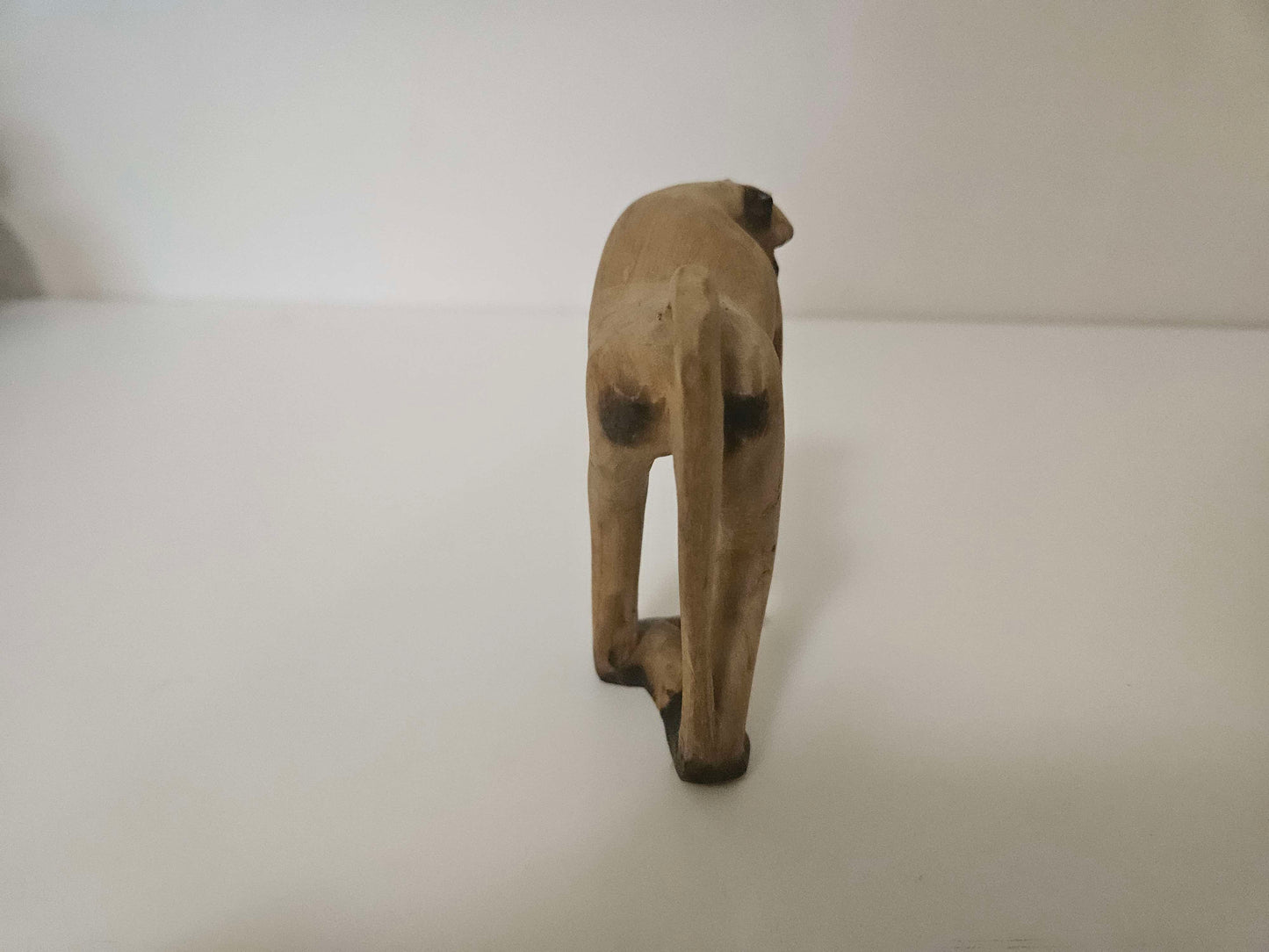 African Hand Carved Wooden Monkey