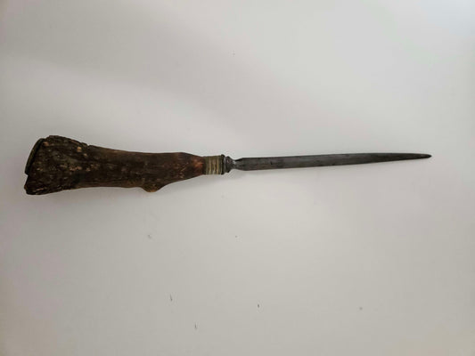 Unique Wood Handled Fire Poker