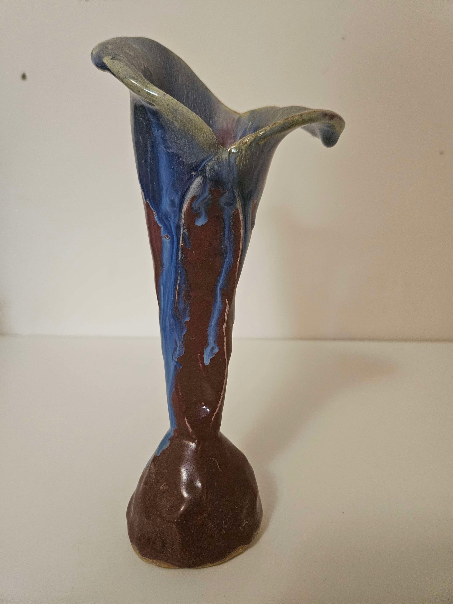 Drip Glaze Lilly Petal Vase