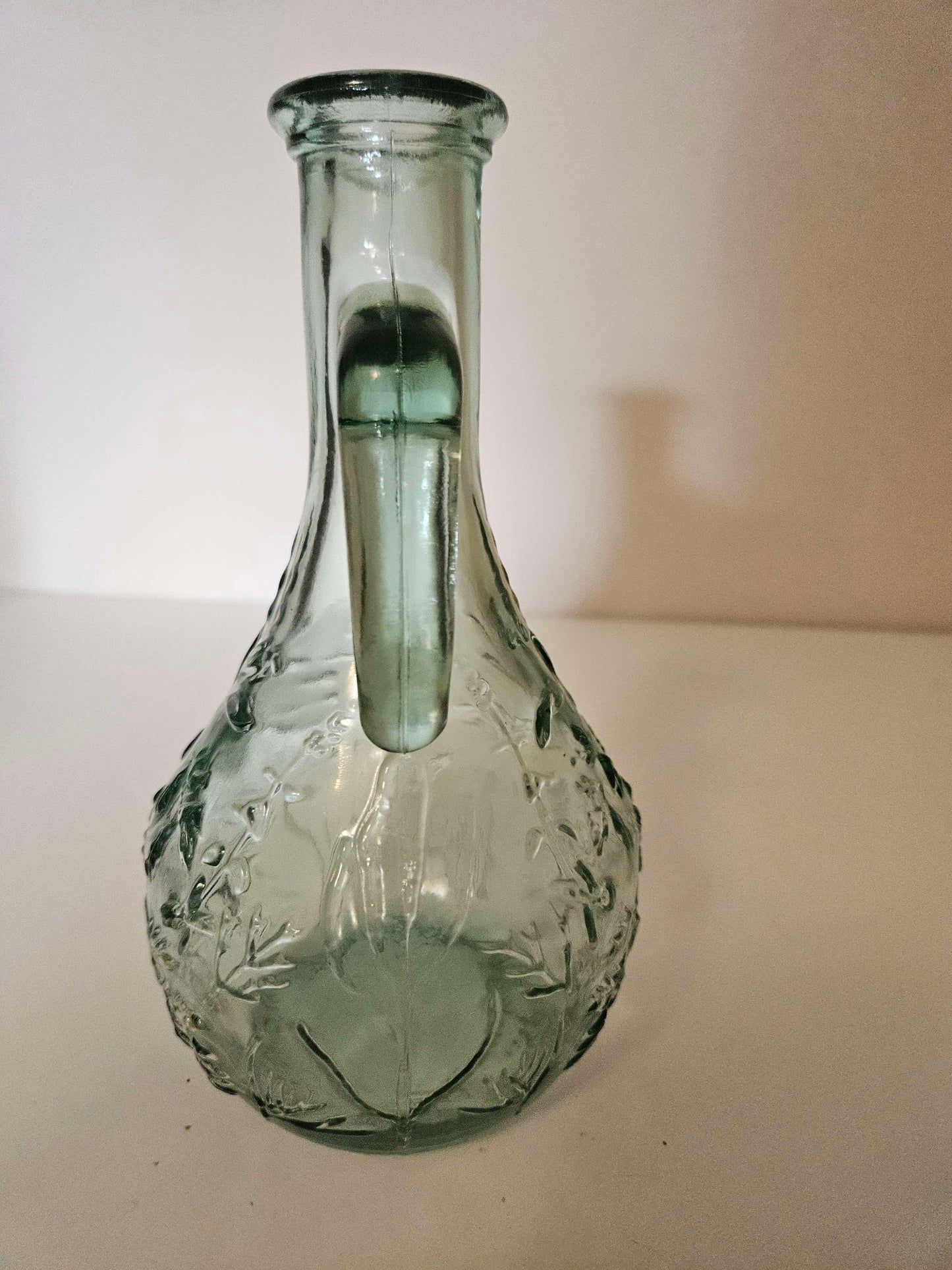 Sea Green Glass With Branch Design