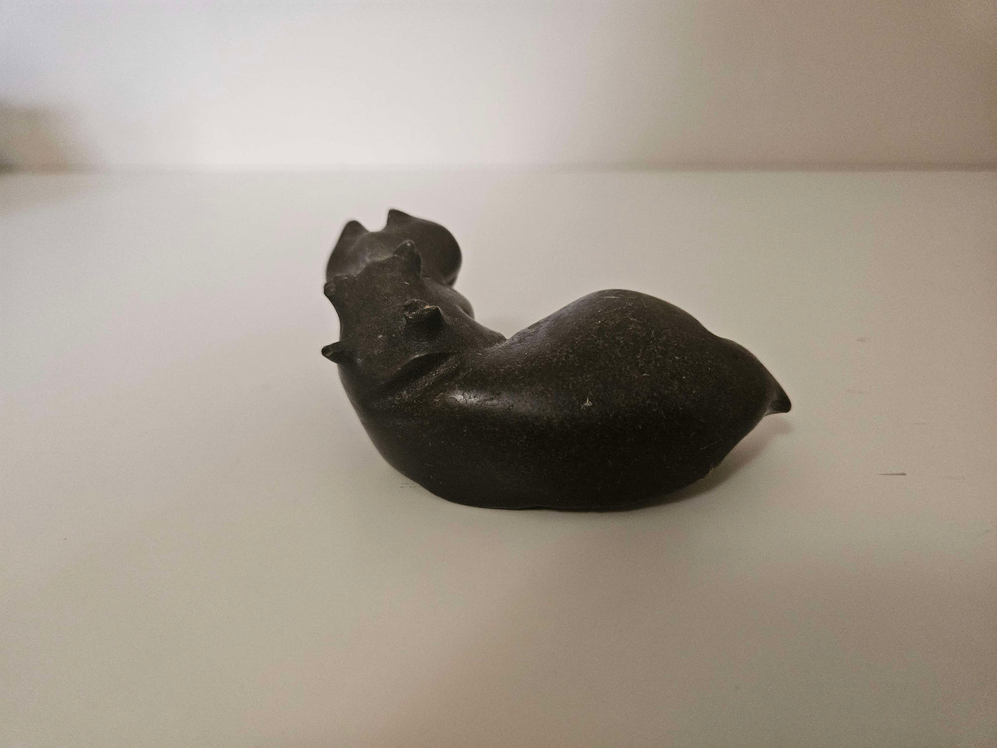 Stone Carved Hippo From Zimbabwe