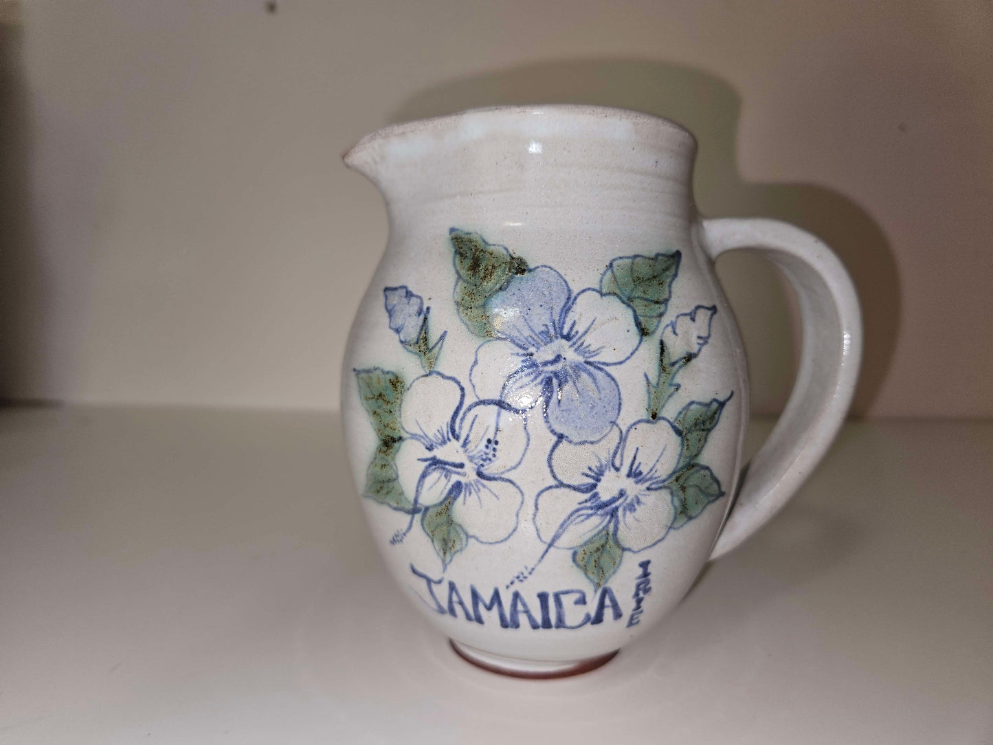 Floral Handmade Jamaican Pitcher