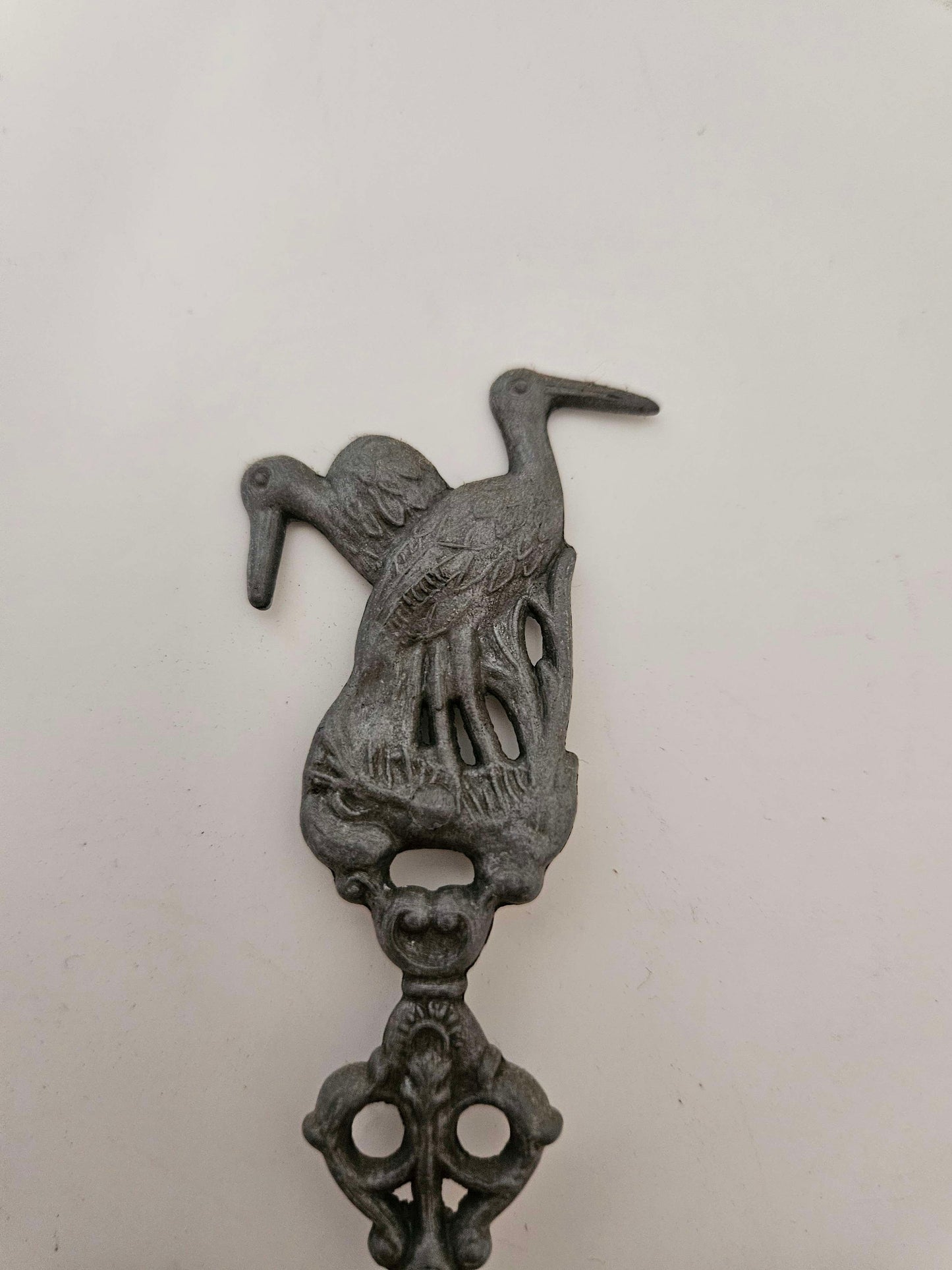 Antique Netherlands Metal Spoon