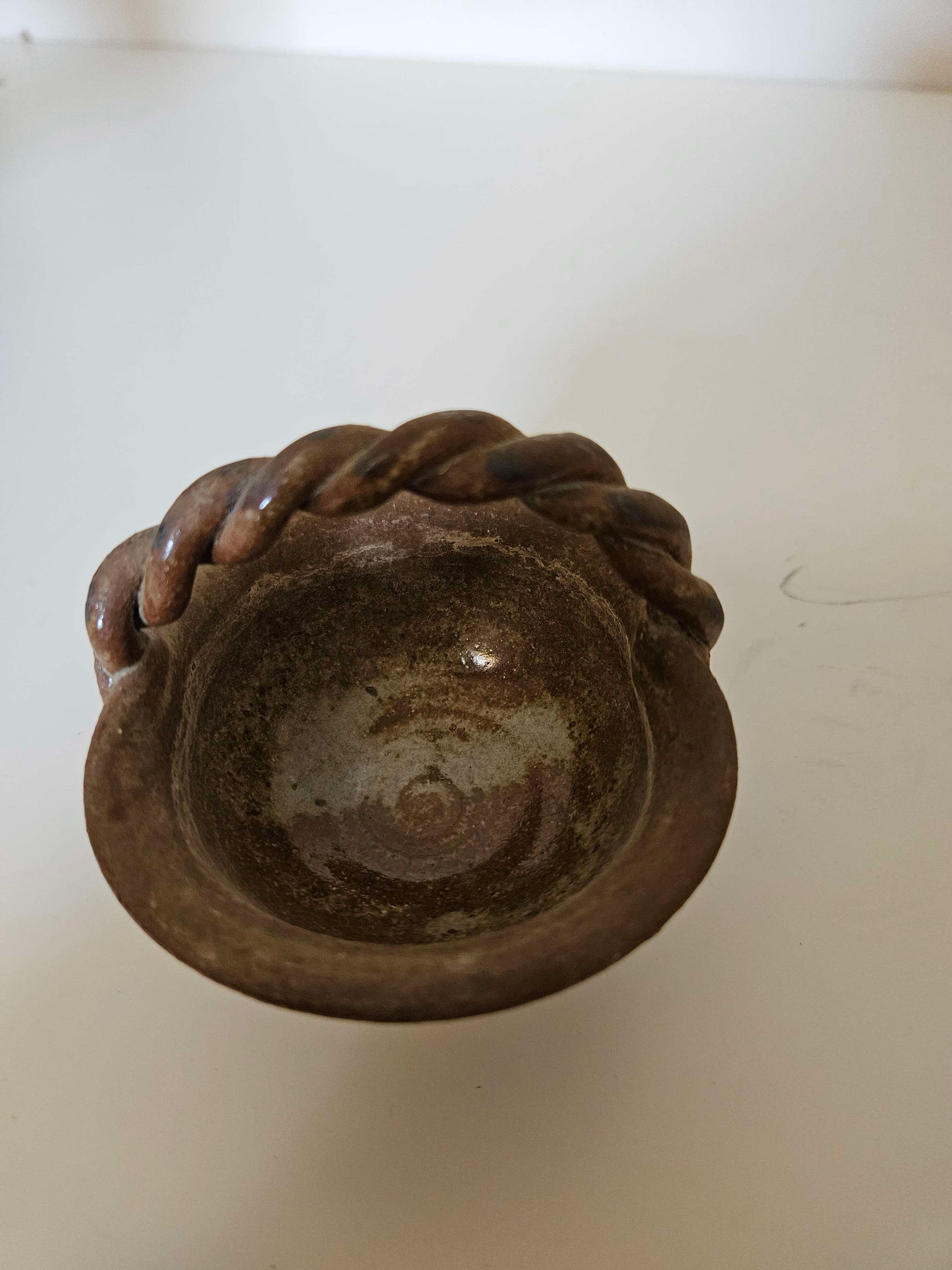 Small Ceramic Pot With Handle