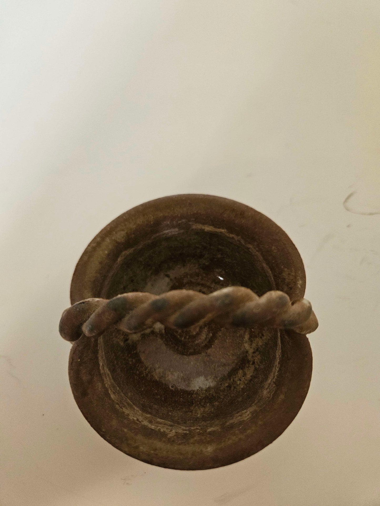 Small Ceramic Pot With Handle