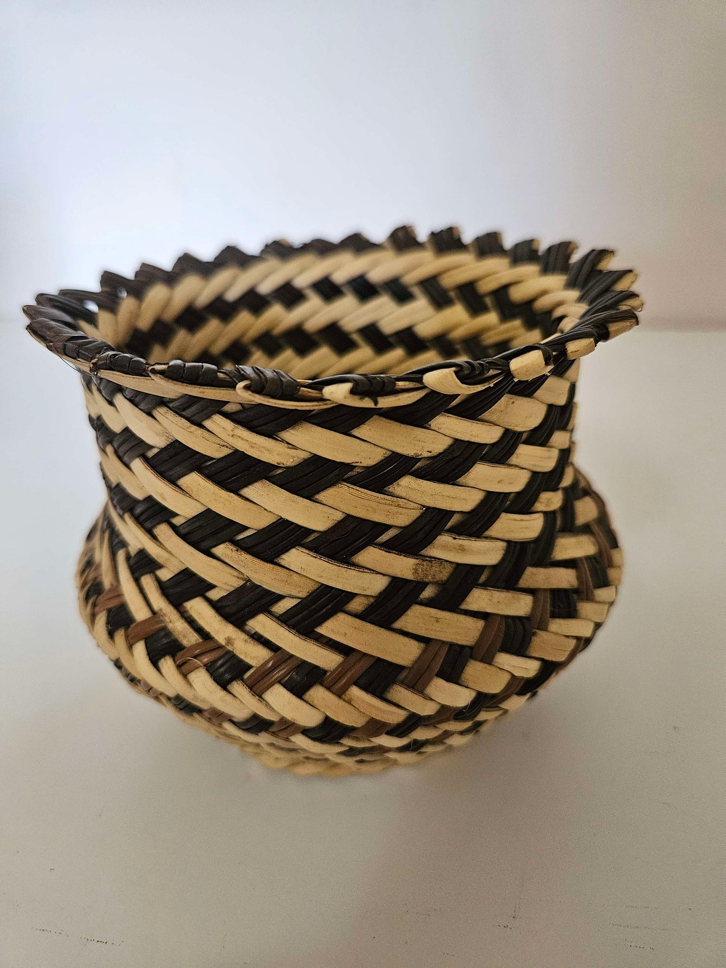 Tarahumara Hand Made Wicker Pot