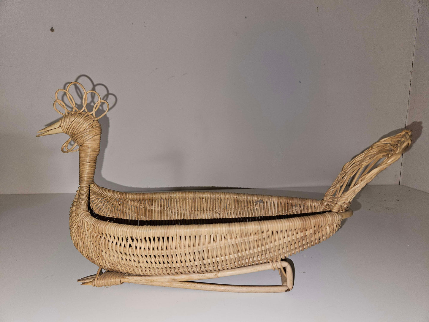 Wicker Rooster Basket