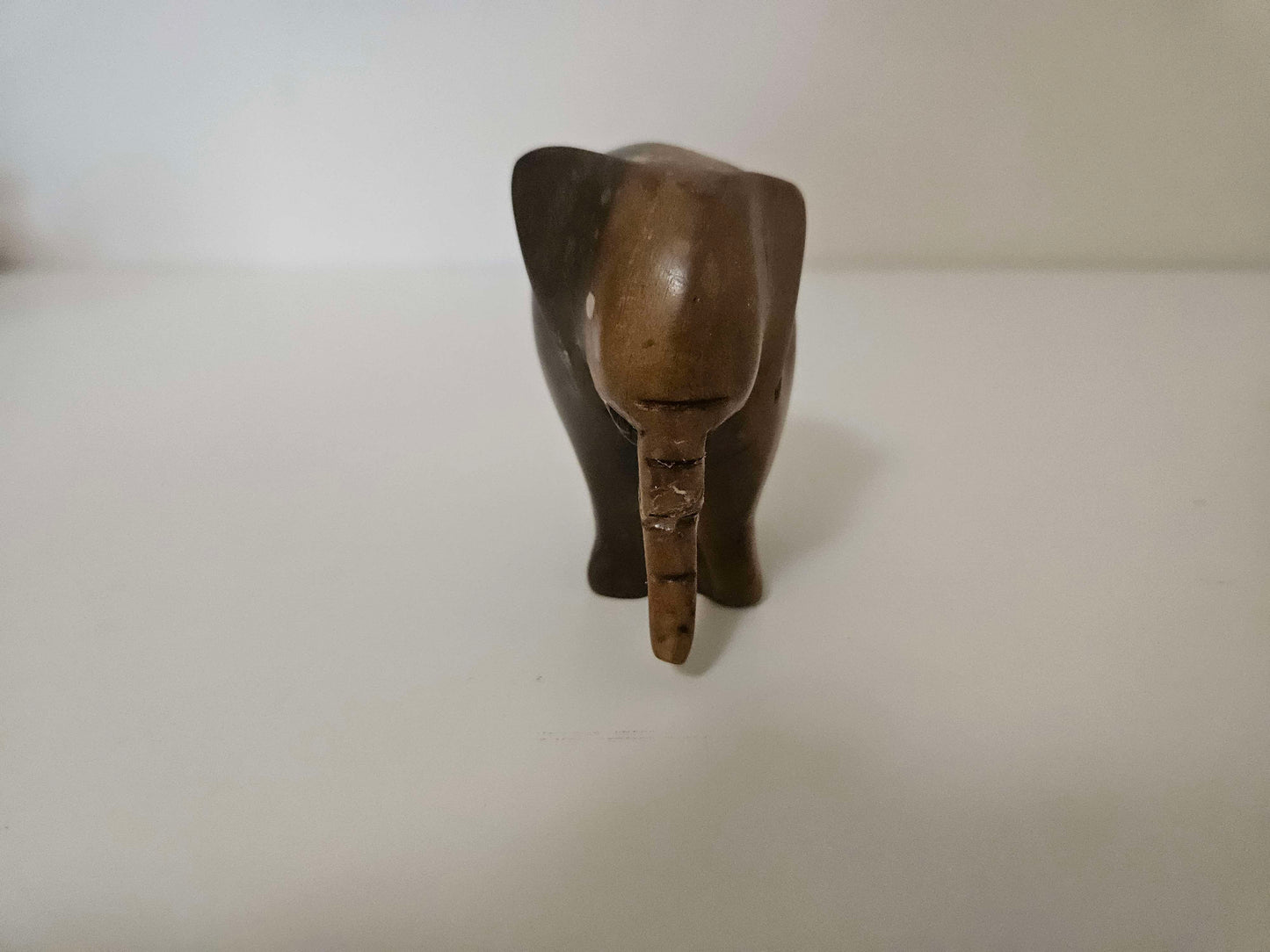 African Hand Carved Wooden Elephant
