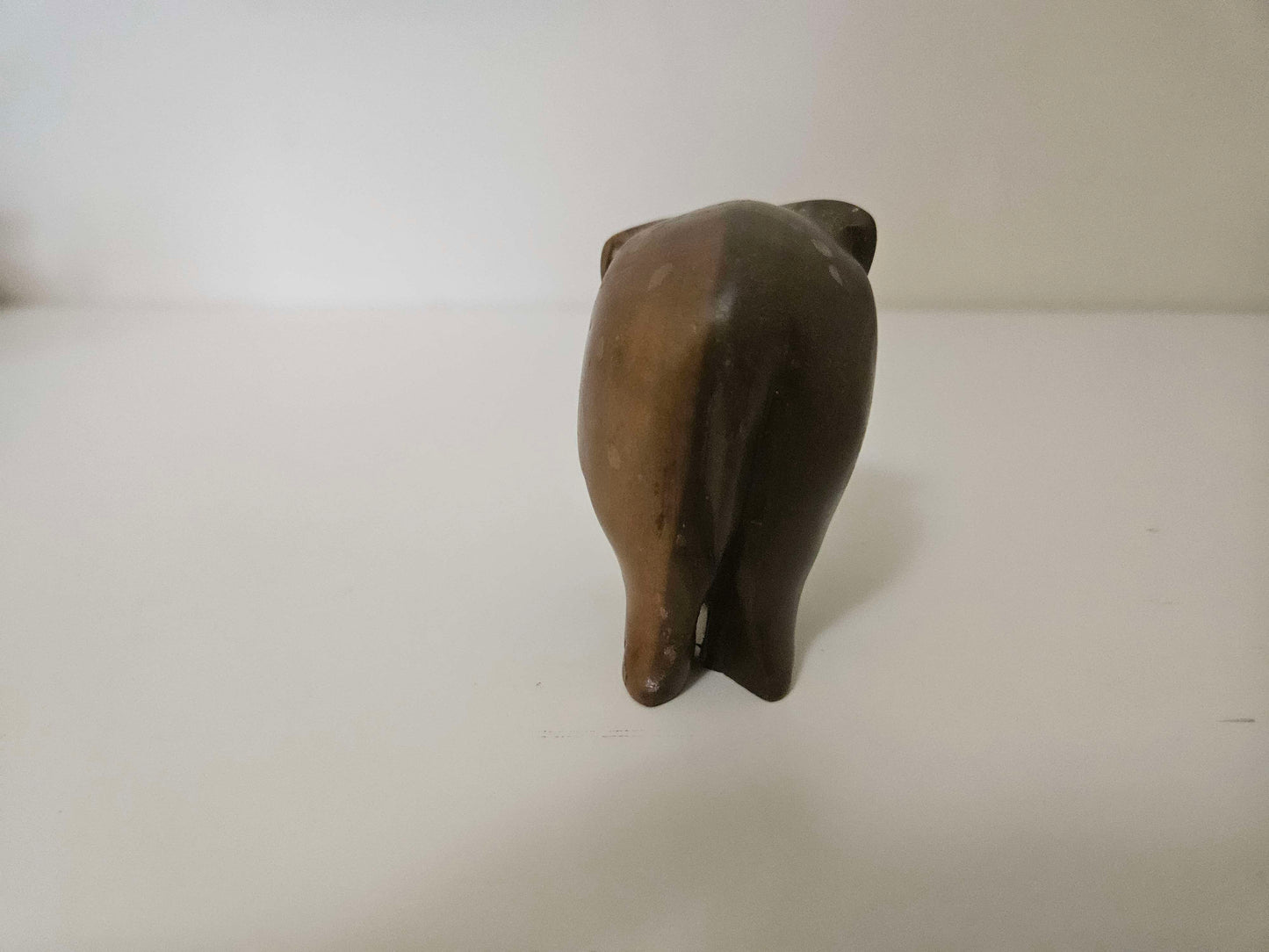 African Hand Carved Wooden Elephant