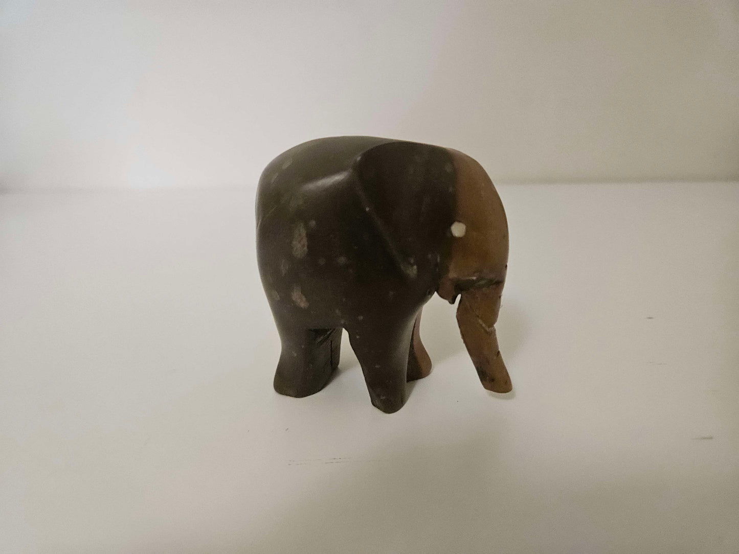 African Hand Carved Wooden Elephant