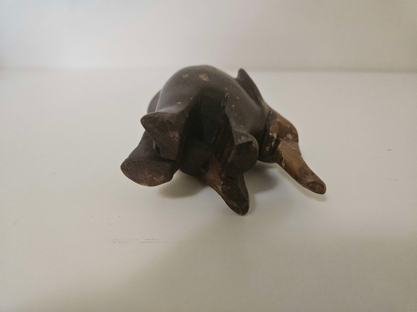 African Hand Carved Wooden Elephant