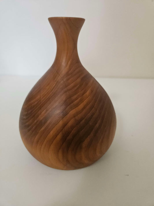 1960's Wood Antique Vase