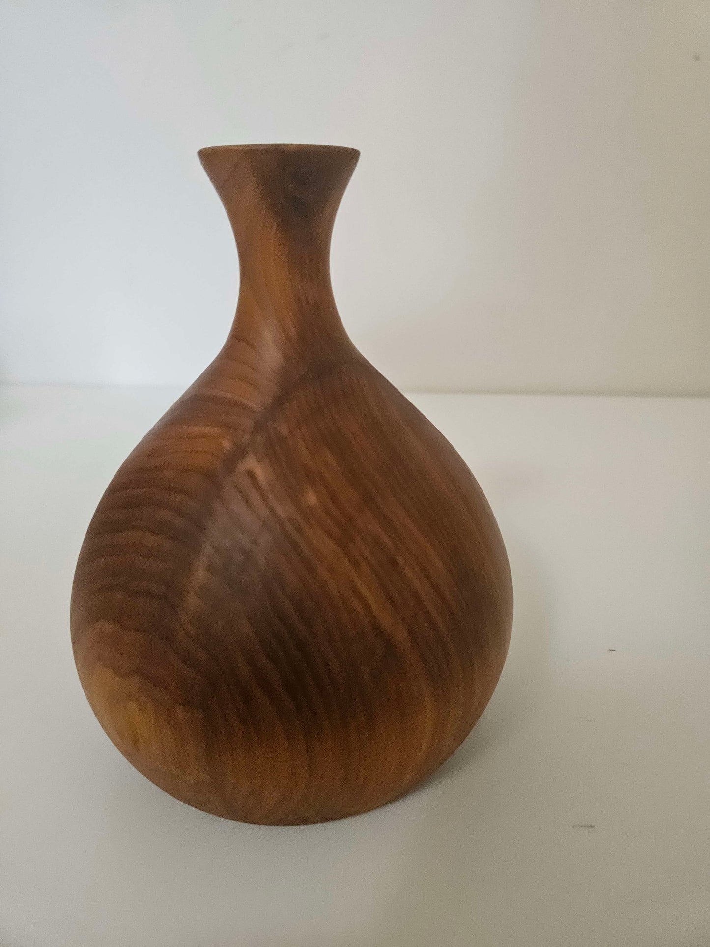1960's Mid Century Antique Wooded Vase