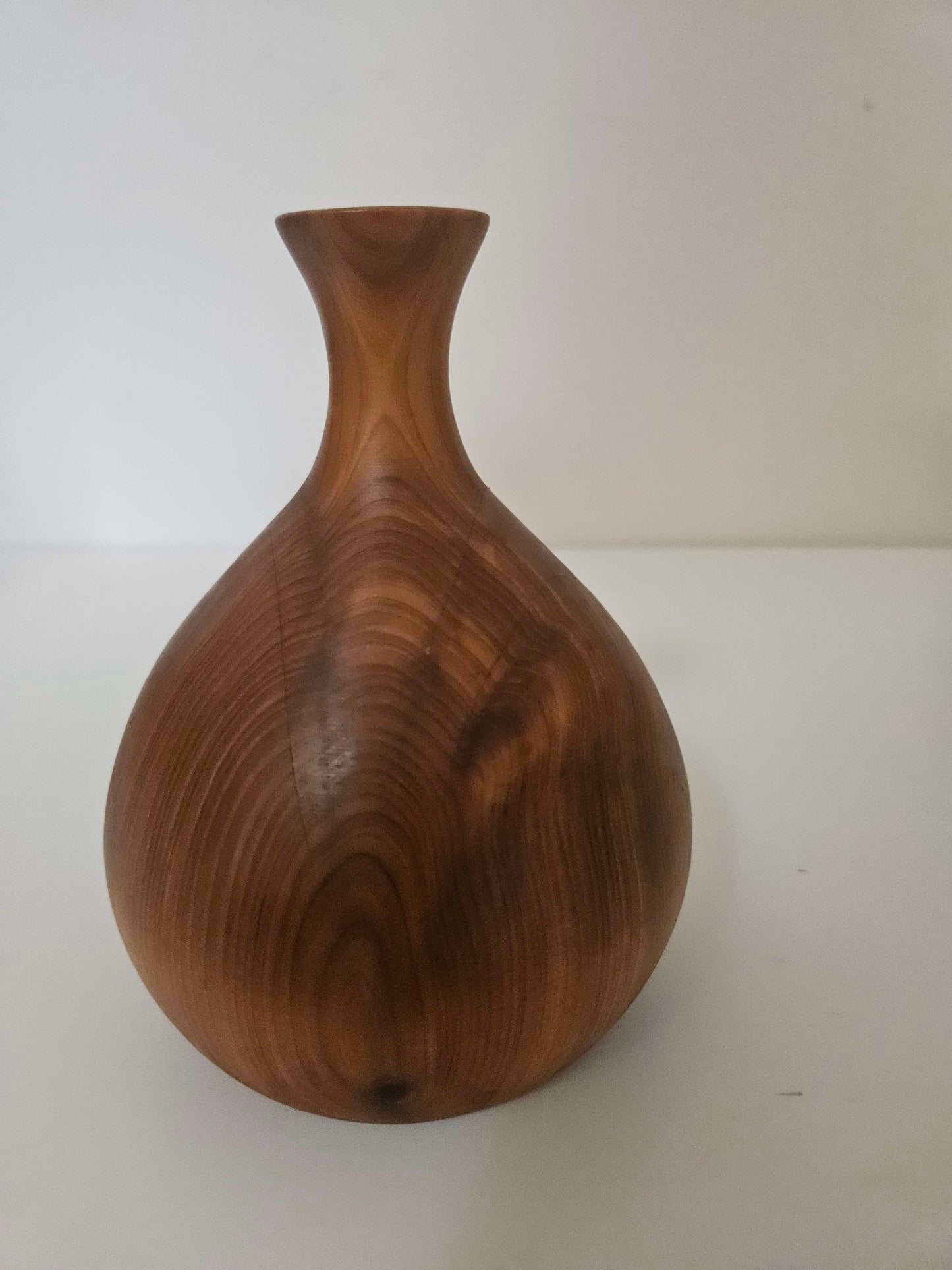 1960's Mid Century Antique Wooded Vase