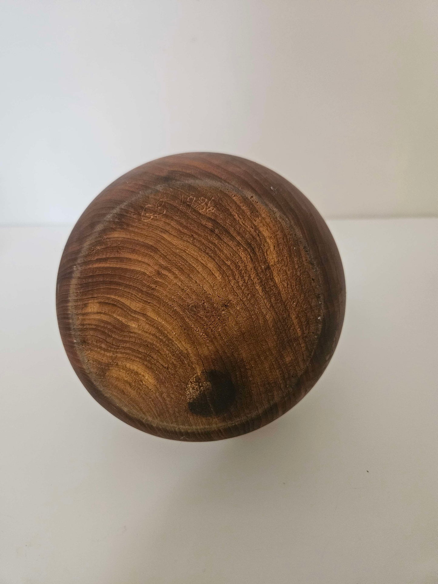 1960's Mid Century Antique Wooded Vase
