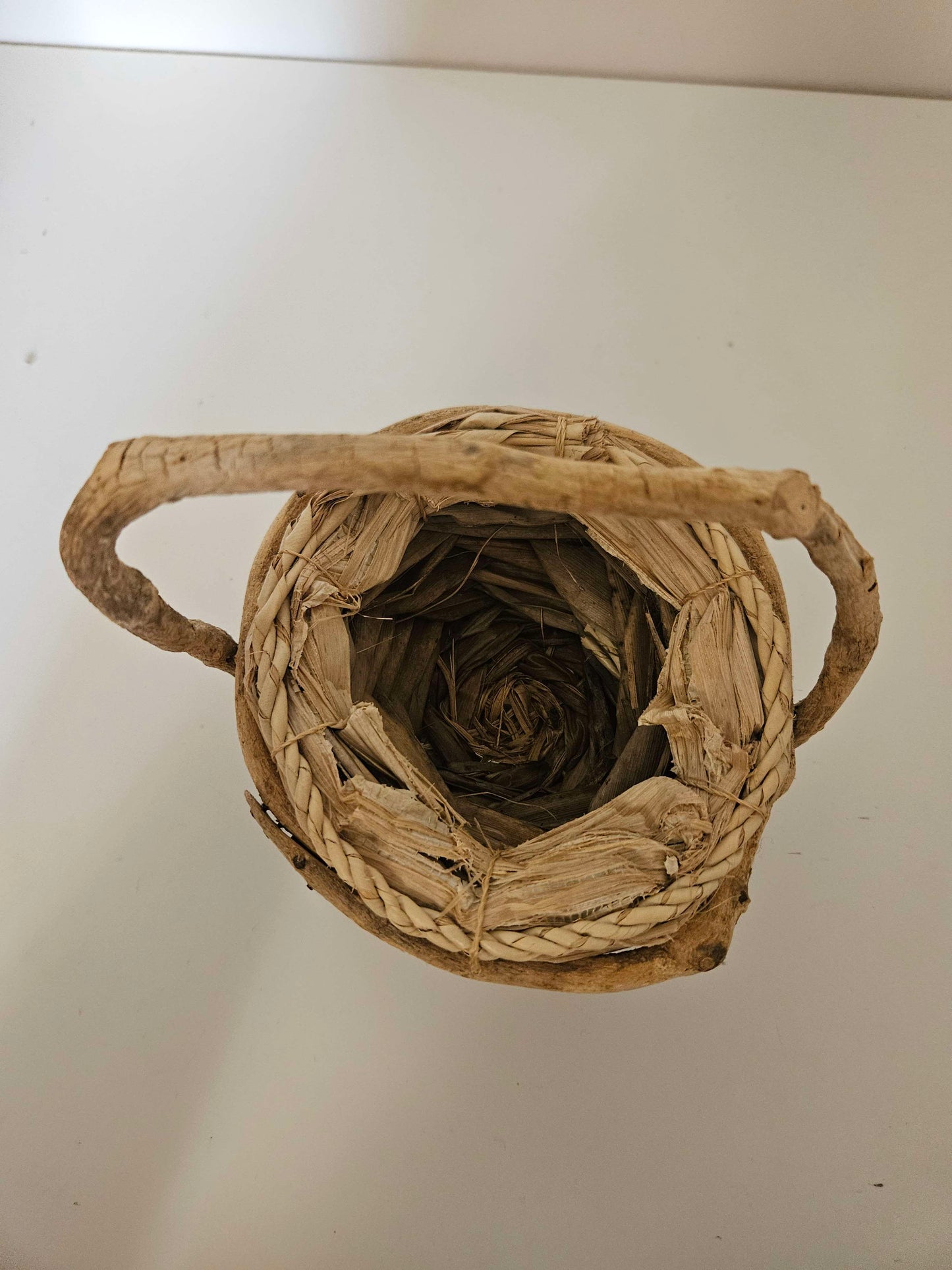 Vintage Wooven Twig Basket