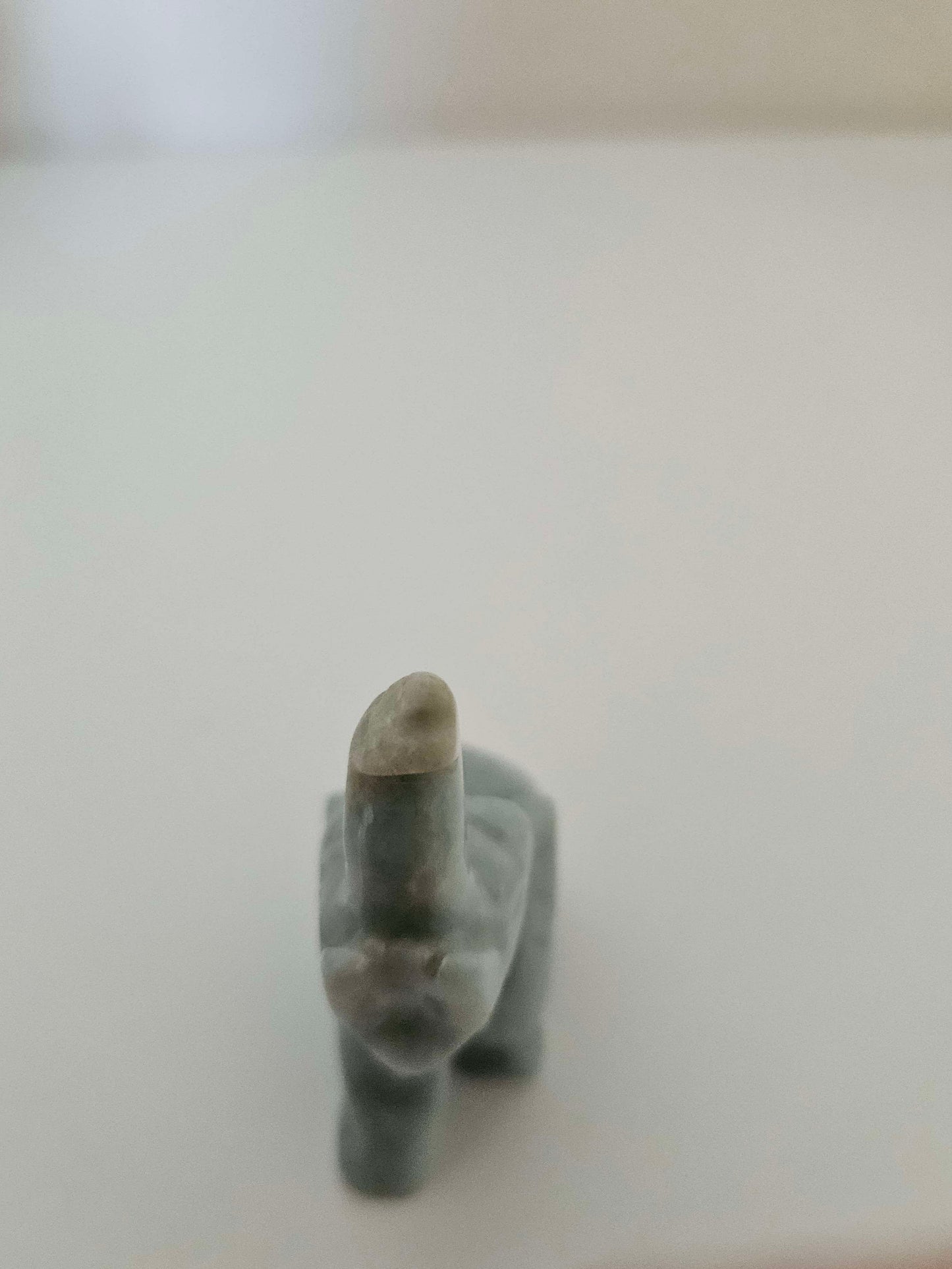 Tiny Handcrafted Jade Elephant