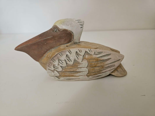 Wood Carved Pelican